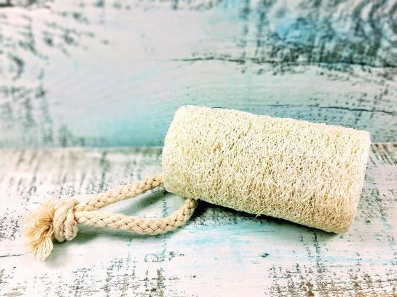 Organic Natural 4" Loofah, loofa, luffa, vegan - Shemen Beauty