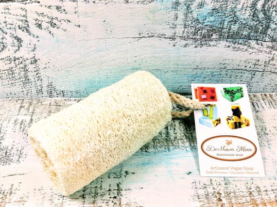 Organic Natural 4" Loofah, loofa, luffa, vegan - Shemen Beauty