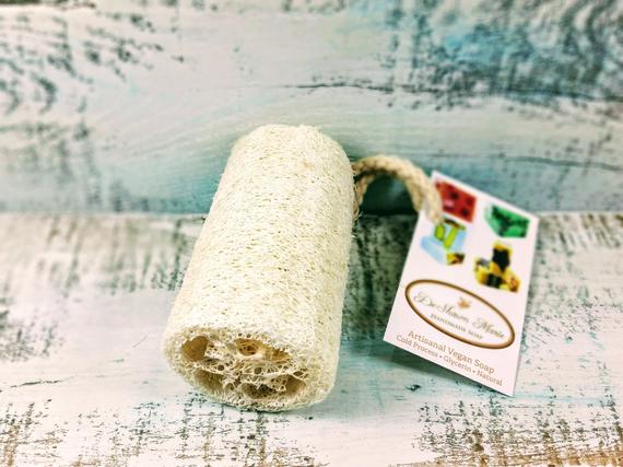 Organic Natural 4" Loofah, loofa, luffa, vegan - Shemen Beauty