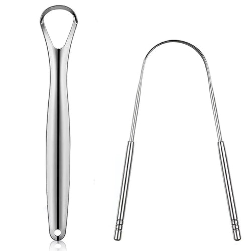 Premium 1pcs/3pcs Metal Tongue Scraper Cleaner for Adults & Kids, - Shemen Beauty