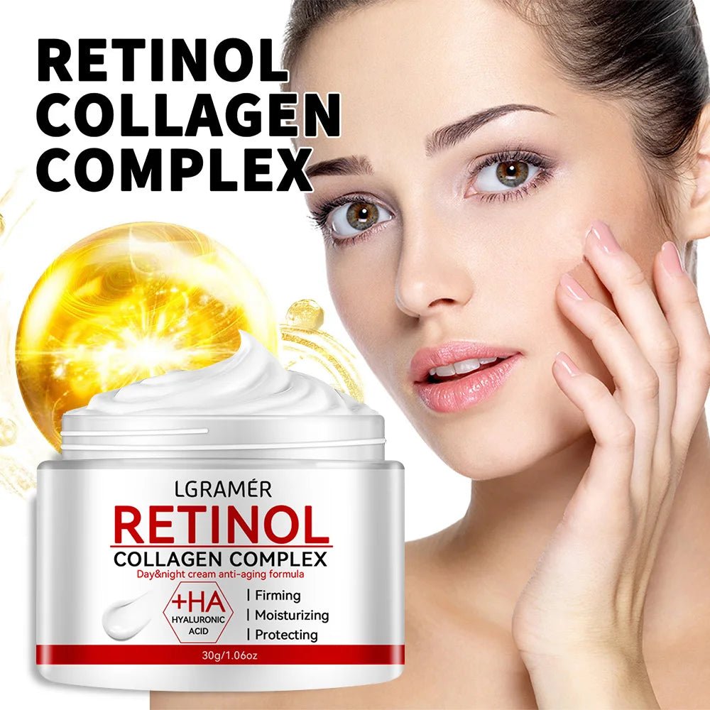 Retinol Lifting Firming Cream Collagen Smooth wrinkles Face Cream For Moisturizer Whitening Brighten Skin Products - Shemen Beauty