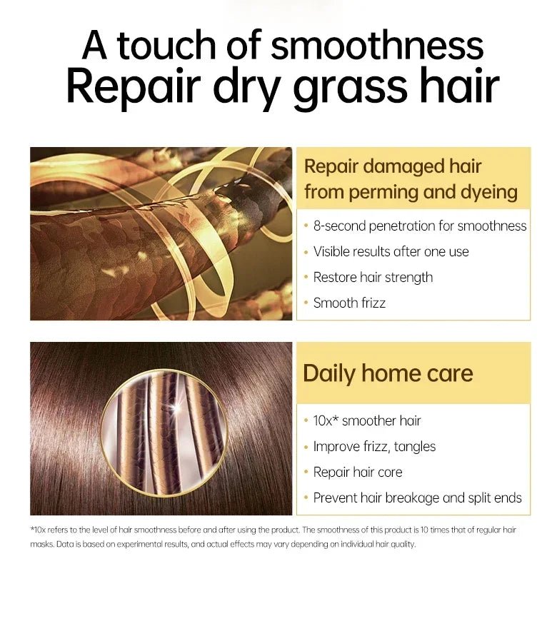 Rosemary Magic Hair Mask Keratin Straightening Repair Damaged Frizy Treatment Soft Smoothing Professional Hair Care Cream - Shemen Beauty