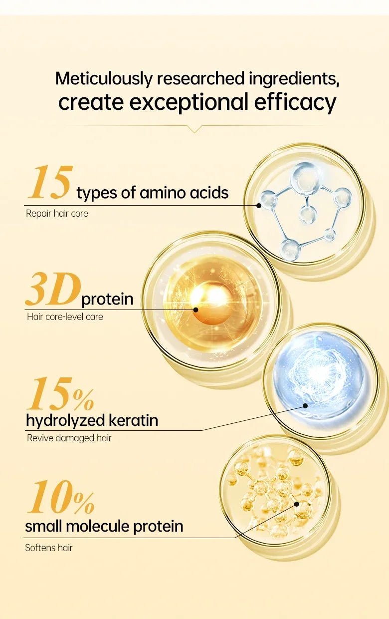 Rosemary Magic Hair Mask Keratin Straightening Repair Damaged Frizy Treatment Soft Smoothing Professional Hair Care Cream - Shemen Beauty