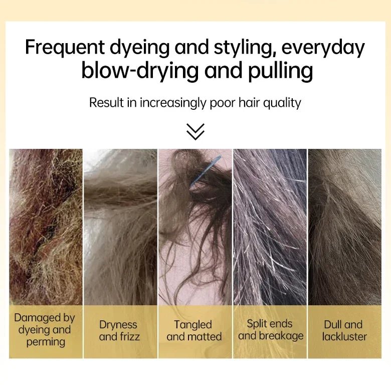 Rosemary Magic Hair Mask Keratin Straightening Repair Damaged Frizy Treatment Soft Smoothing Professional Hair Care Cream - Shemen Beauty