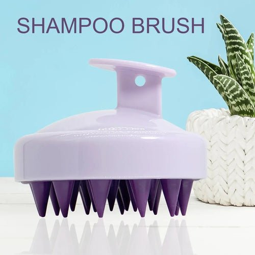 Silicone Shampoo Scalp Hair Massager Head Body Scalp Massage Brush - Shemen Beauty