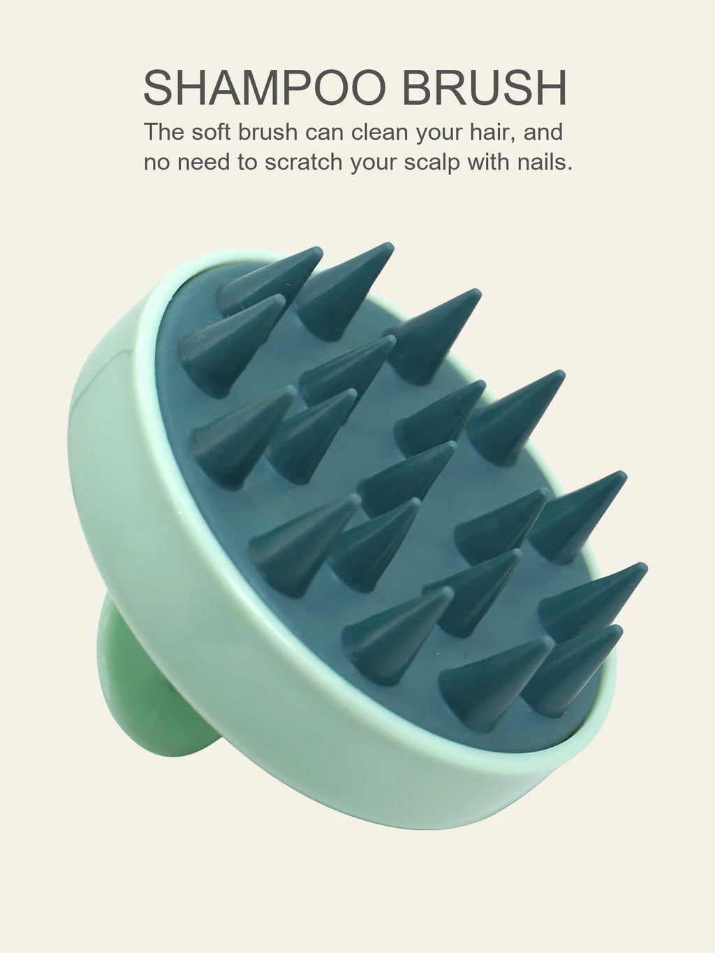 Silicone Shampoo Scalp Hair Massager Head Body Scalp Massage Brush - Shemen Beauty