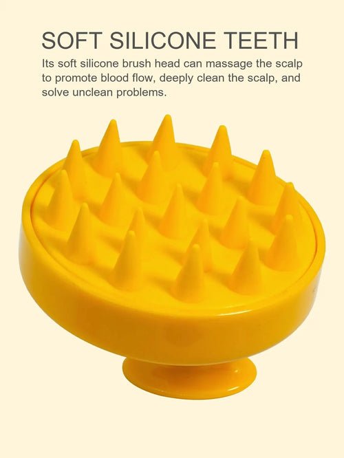 Silicone Shampoo Scalp Hair Massager Head Body Scalp Massage Brush - Shemen Beauty