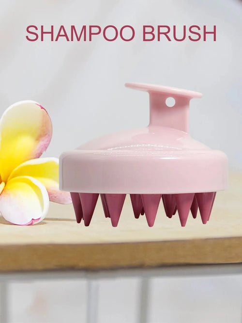 Silicone Shampoo Scalp Hair Massager Head Body Scalp Massage Brush - Shemen Beauty