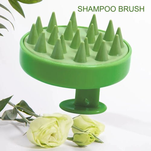 Silicone Shampoo Scalp Hair Massager Head Body Scalp Massage Brush - Shemen Beauty
