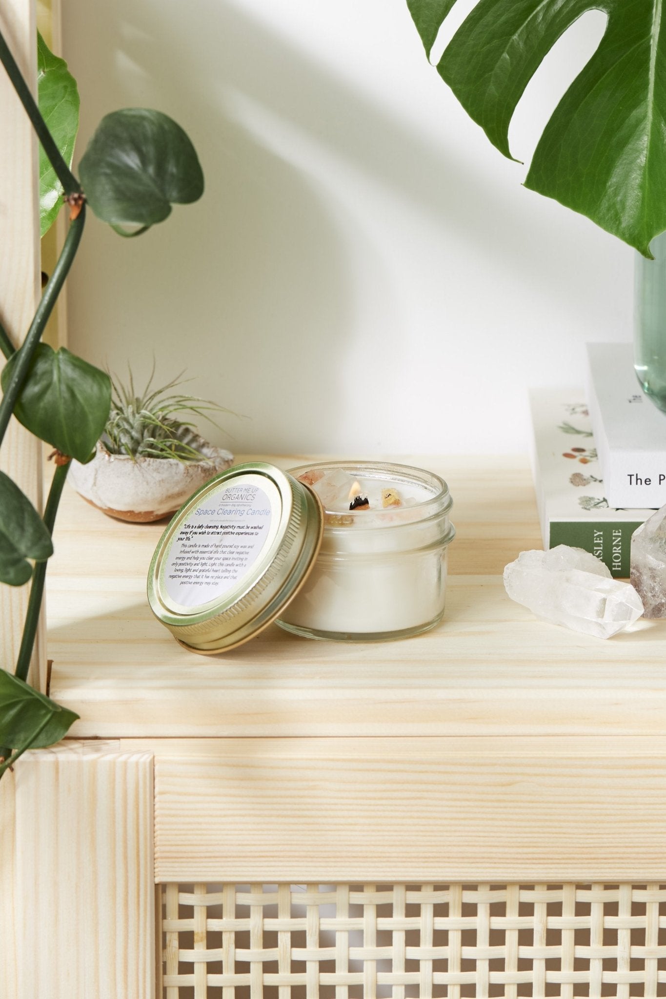 Space Clearing Candle/ Intention Candle / Organic Soy Candle / Candle - Shemen Beauty