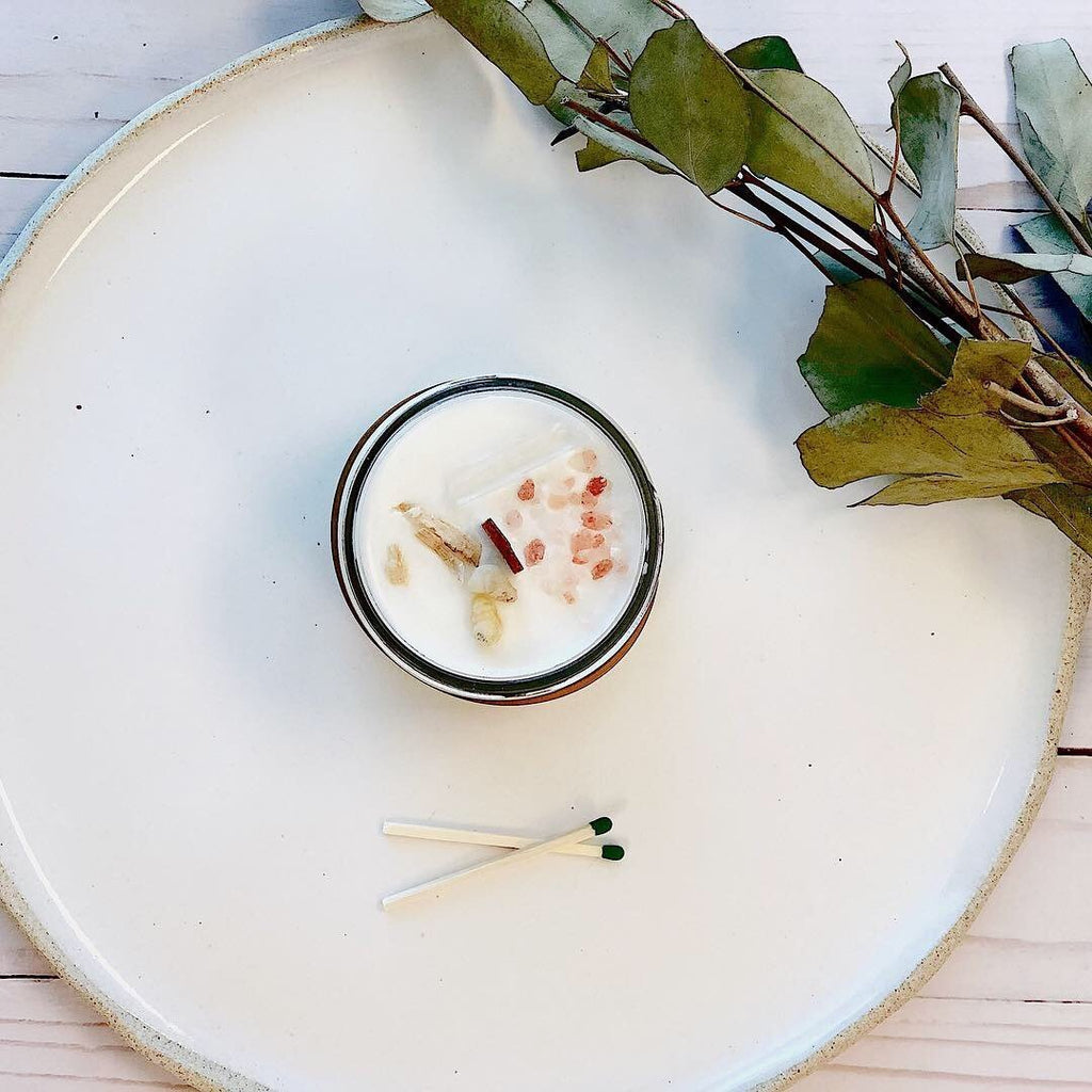 Space Clearing Candle/ Intention Candle / Organic Soy Candle / Candle - Shemen Beauty