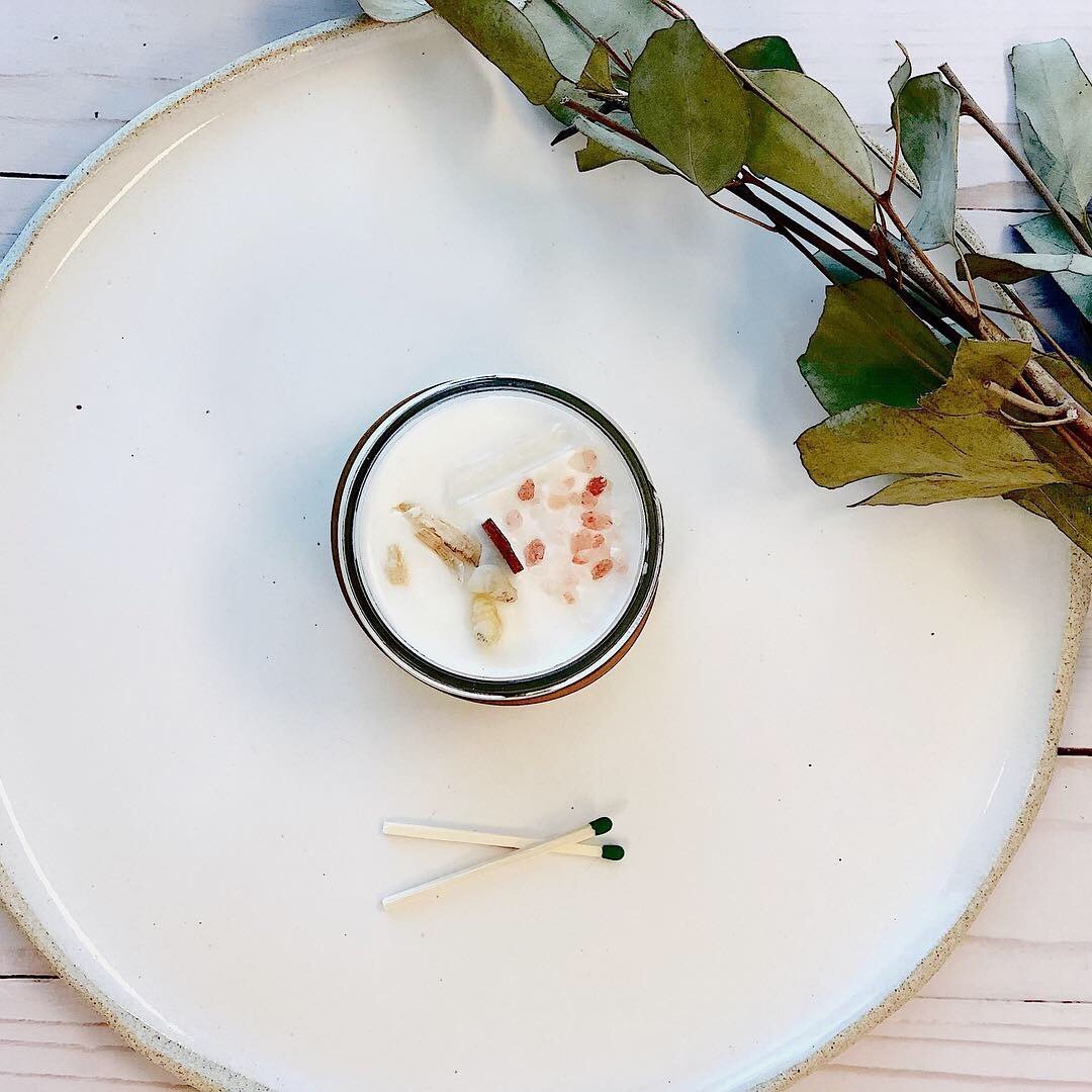 Space Clearing Candle/ Intention Candle / Organic Soy Candle / Candle - Shemen Beauty