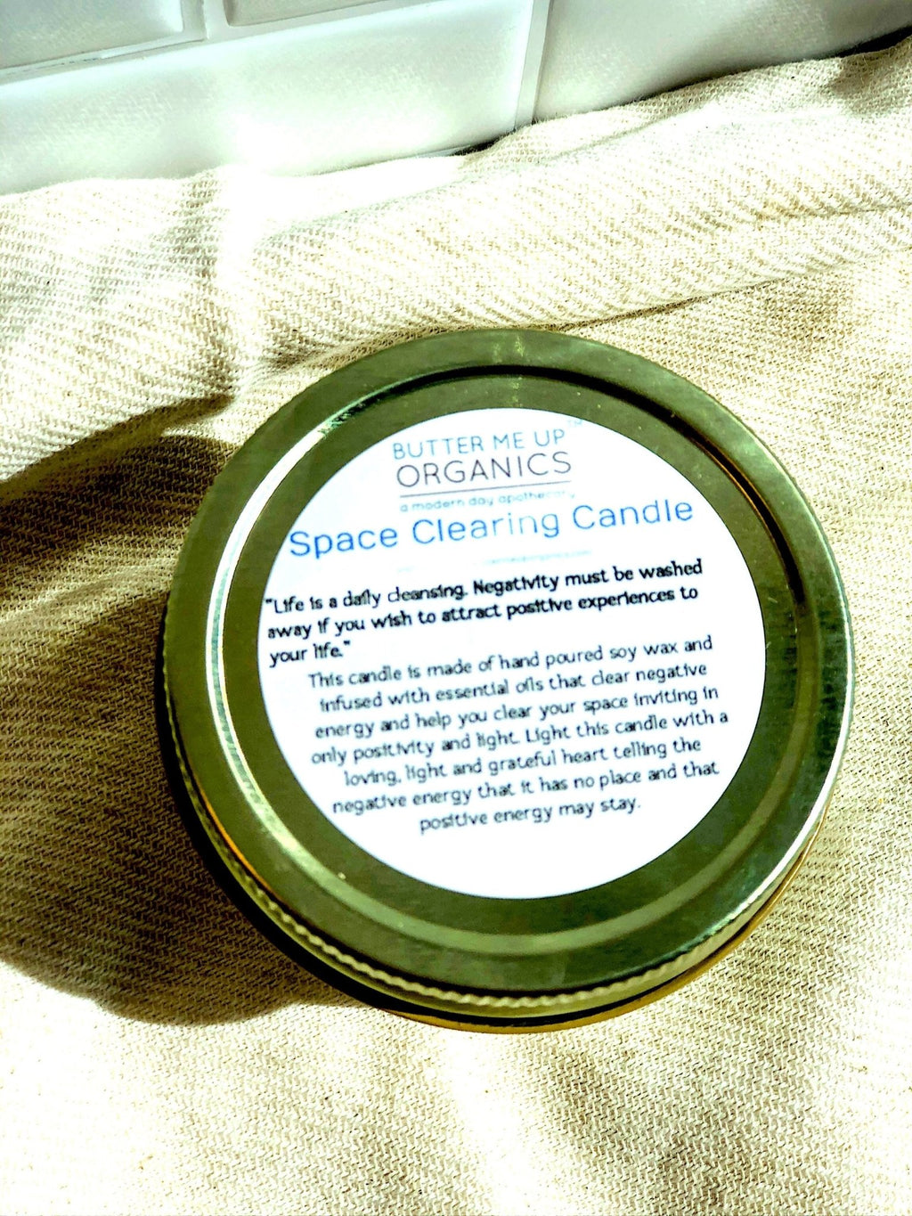 Space Clearing Candle/ Intention Candle / Organic Soy Candle / Candle - Shemen Beauty