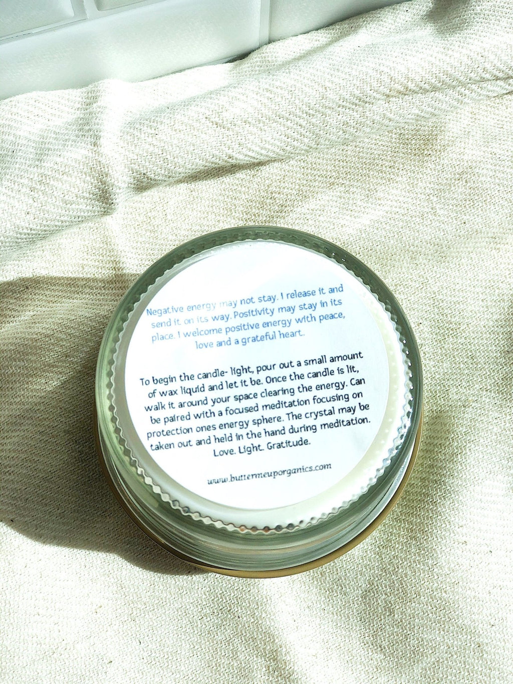 Space Clearing Candle/ Intention Candle / Organic Soy Candle / Candle - Shemen Beauty