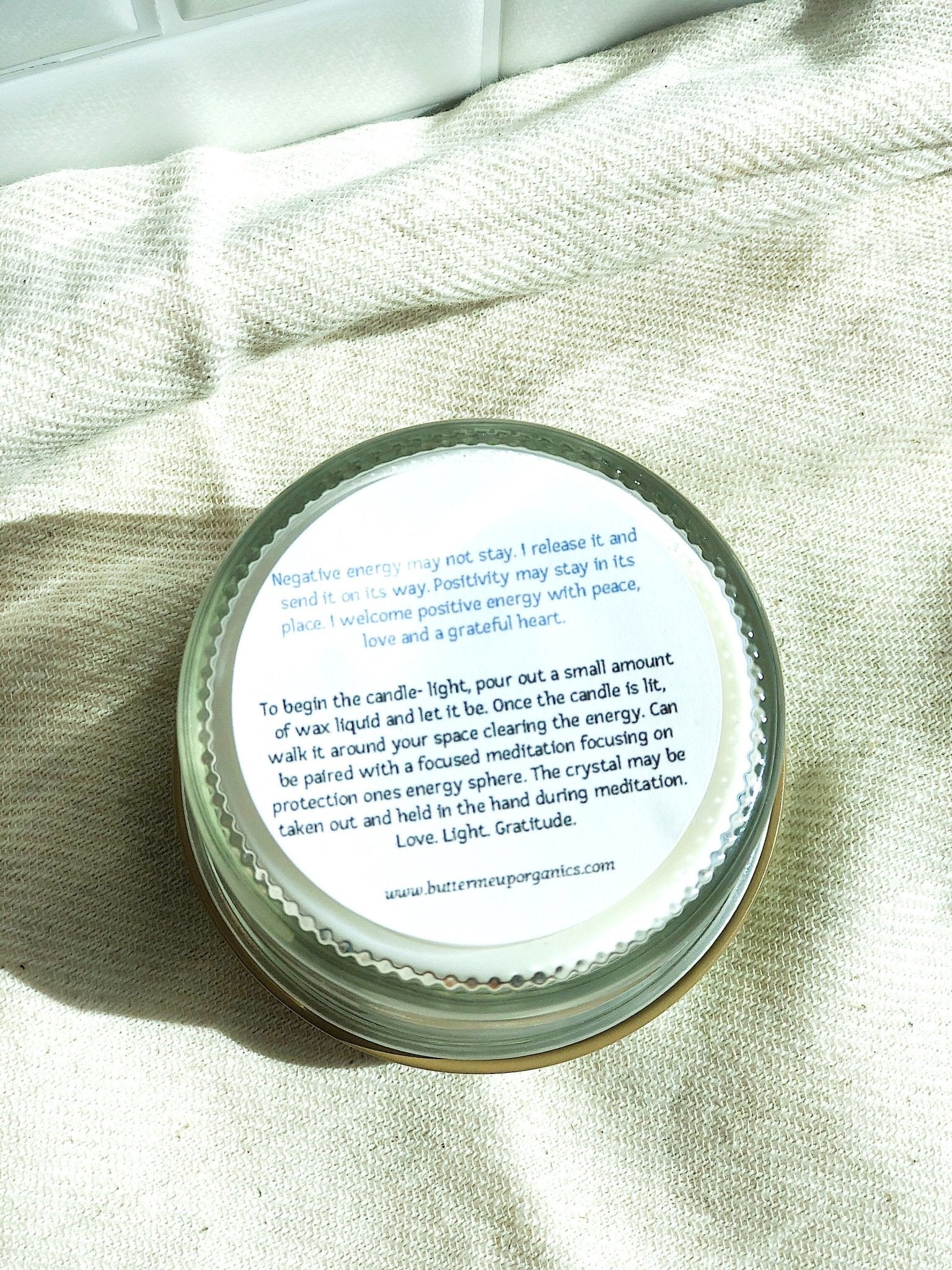 Space Clearing Candle/ Intention Candle / Organic Soy Candle / Candle - Shemen Beauty