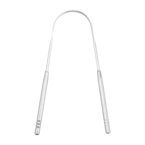 Stainless Steel Tongue Scraper Cleaner Fresh Breath Cleaning Coated - Shemen Beauty