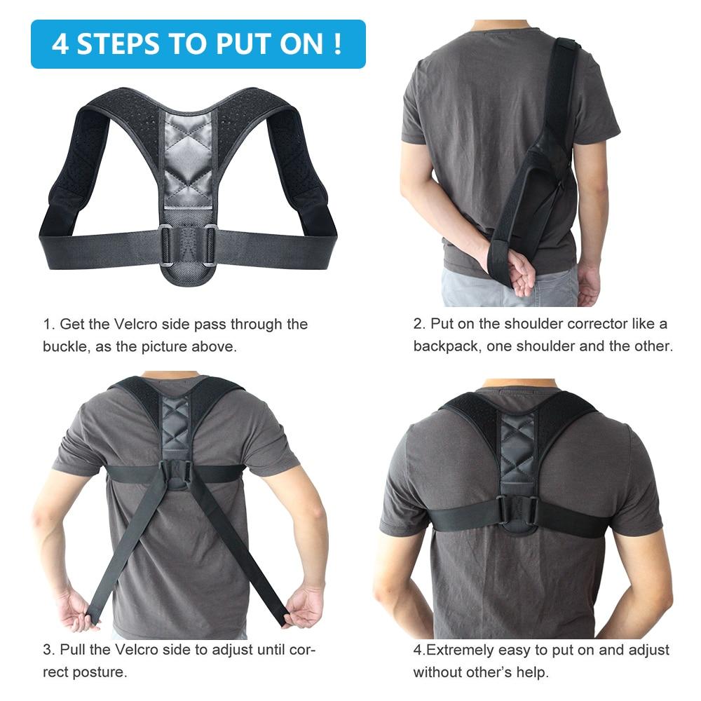 Unisex Adjustable Back Posture Corrector - Shemen Beauty
