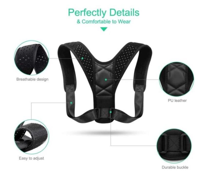 Unisex Adjustable Back Posture Corrector - Shemen Beauty