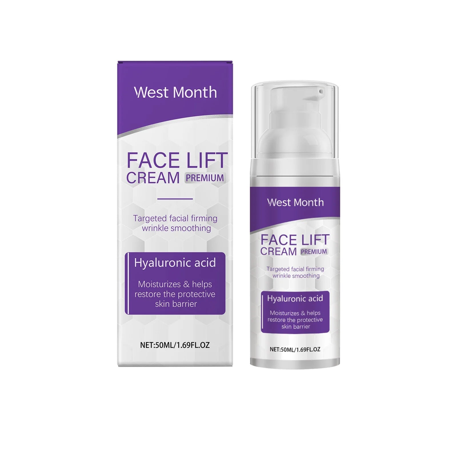 West&Month Firming Face Cream - Mild Moisturizing, Hydrating & Softening Formula - Tighten Skin & Restore Youthful Radiance - Shemen Beauty