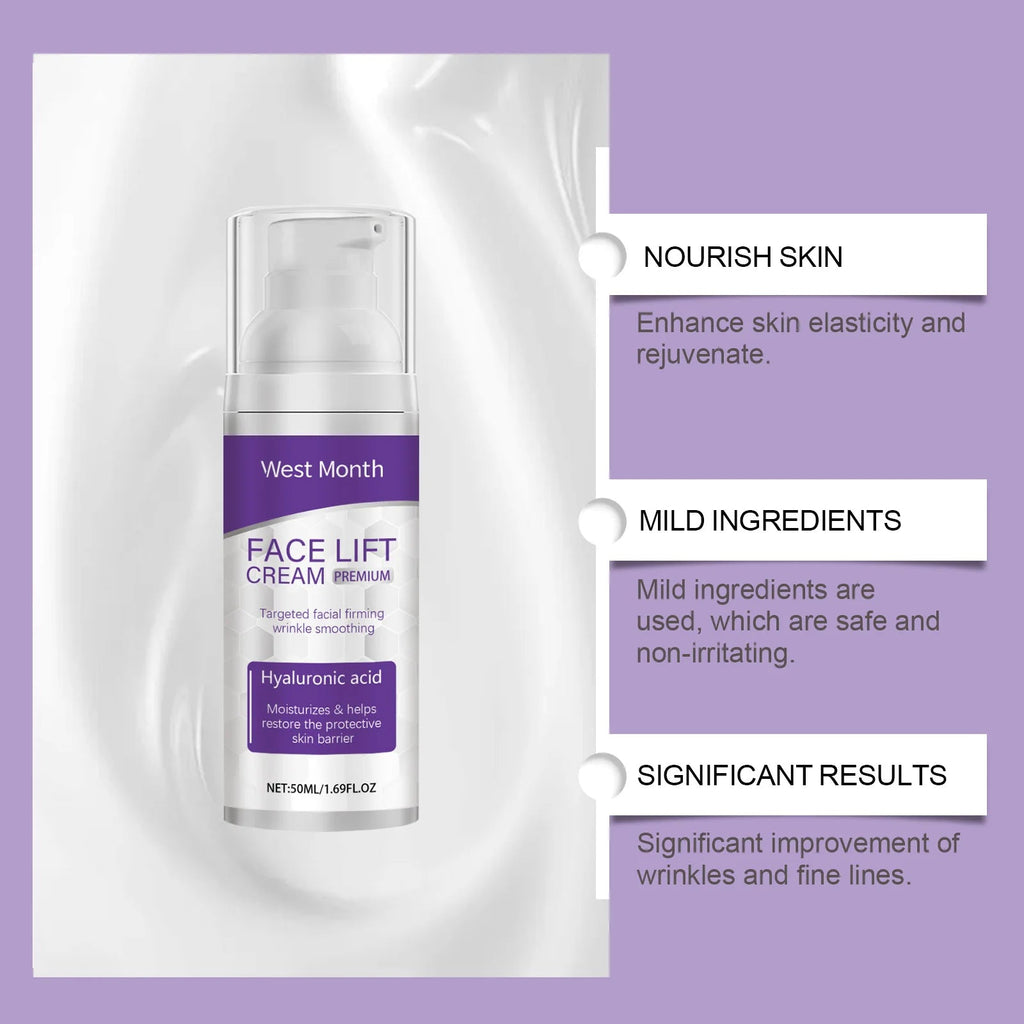 West&Month Firming Face Cream - Mild Moisturizing, Hydrating & Softening Formula - Tighten Skin & Restore Youthful Radiance - Shemen Beauty