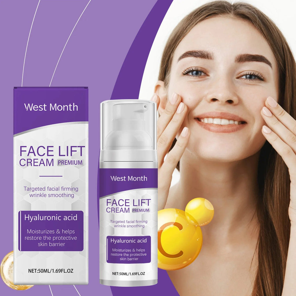 West&Month Firming Face Cream - Mild Moisturizing, Hydrating & Softening Formula - Tighten Skin & Restore Youthful Radiance - Shemen Beauty