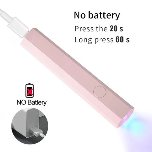 YIKOOLIN Mini 3W UV/LED Light for Nails With LED Display Small - Shemen Beauty