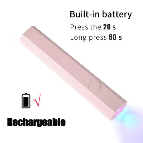YIKOOLIN Mini 3W UV/LED Light for Nails With LED Display Small - Shemen Beauty